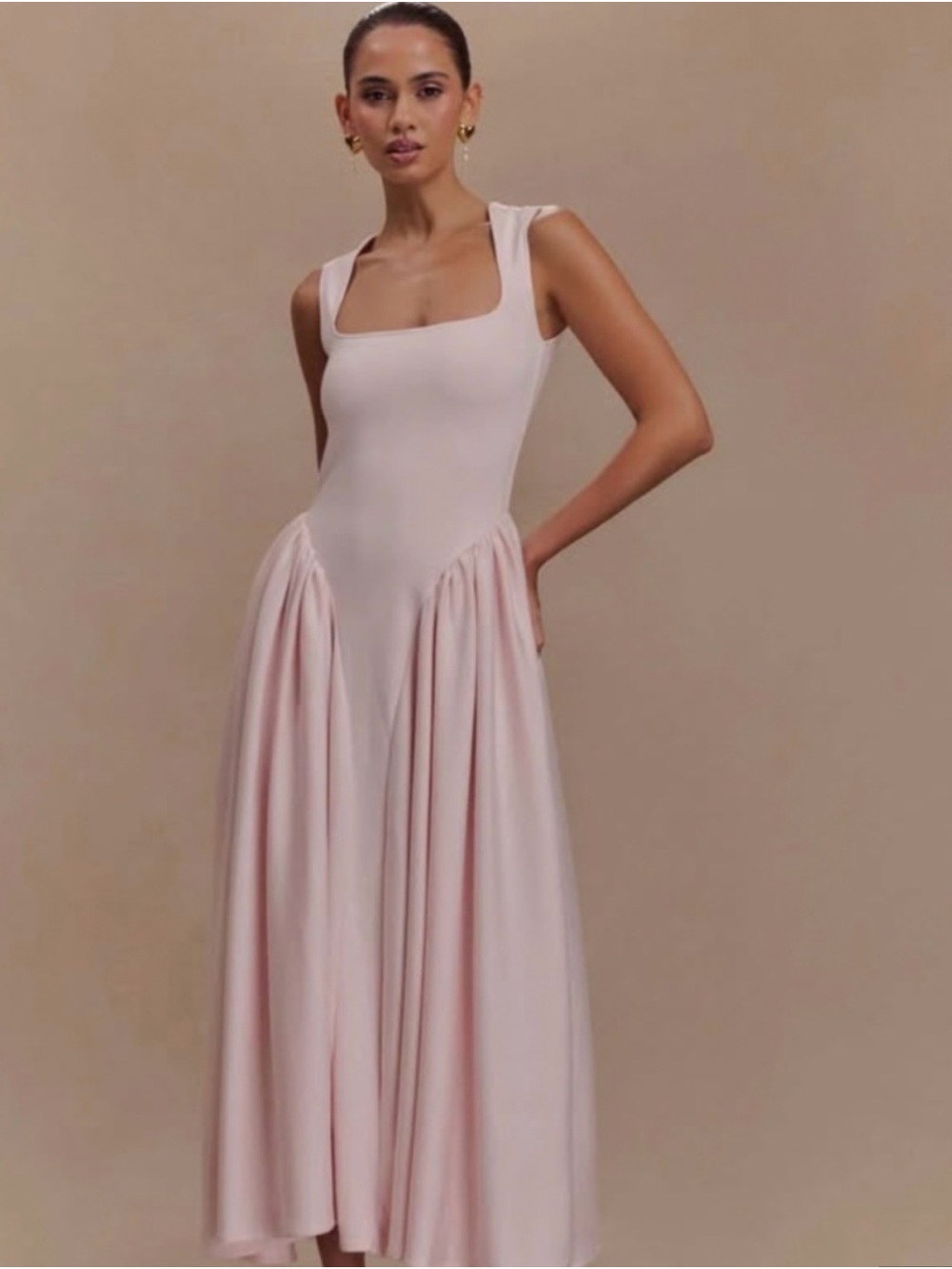 Meshki Blush Sleeveless Maxi Dress